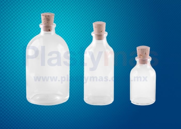Antibiotico con corcho 120ml, 60ml, 25ml